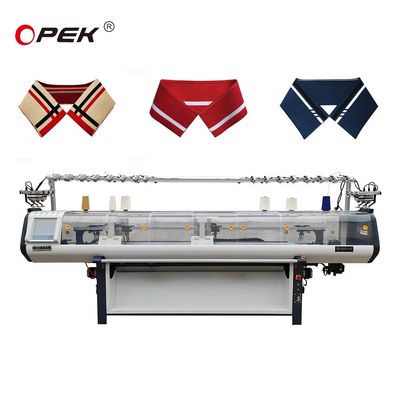 Diseño de una máquina de tejer plana computarizada de calibre 12 para la producción de cuellos de camisetas de polo