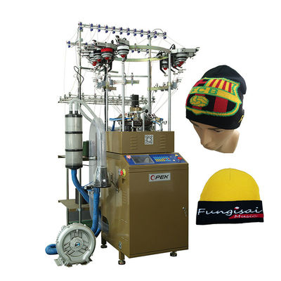 Máquina avanzada para hacer sombreros de bufanda Jacquard con servomotor