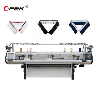 Opek 2023 máquina de tejer plana para cuellos dentro de multi-gauge 3-5-7 en tiendas de ropa