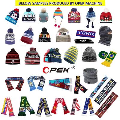 9 pulgadas computarizado acrílico lana de algodón gorra gorra de gorra de gorra de tejido de Top Opek 365