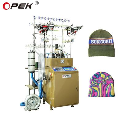 Máquina de tejido automática avanzada para gorro de moda Opek y bufanda del club de fútbol