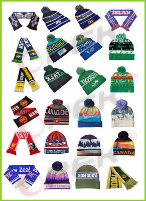 Jacquard de tejido de tejido de estilo computarizado acrílico de lana de algodón Beanie tapa de sombrero máquina