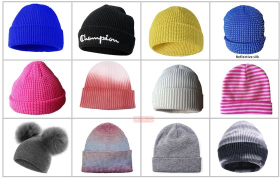 7G-18G Opek Rib Knit Reflective Yarn Hats Máquina de punto con tecnología avanzada