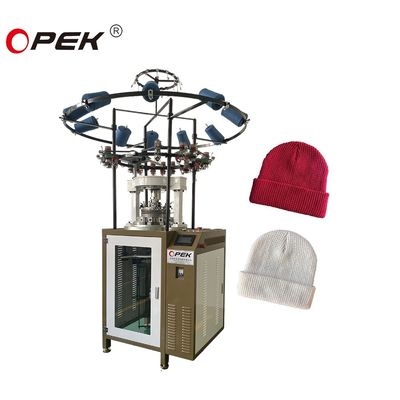 Opek 366A Máquina de tejer para bufanda con patrón de escamas de pescado/sombrero de invierno/trico de gorro