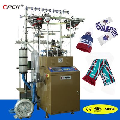Más reciente 2024 OPEK Cap máquina para el tejido de sombreros / bufandas 752 * 663 * 1418mm Warp estilo de tejido