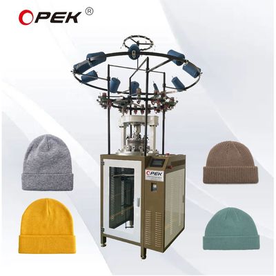 Máquina de tejido multifuncional con costura de waffle y sombreros de costilla para una operación rápida y fácil