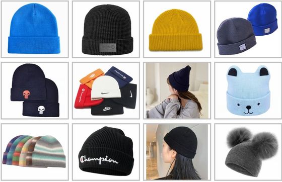 70-300 agujas Máquina de punto circular de estilo 2023 personalizada para sombrero de costilla de moda