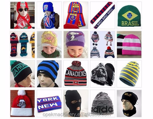 El estilo de tejido de Warp OPEK Soft Baby Winter Beanie Cap Tejido de la máquina para el clima frío