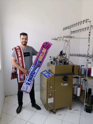 Máquina de tejido circular totalmente automática sin costuras para ropa de cabeza de tubo