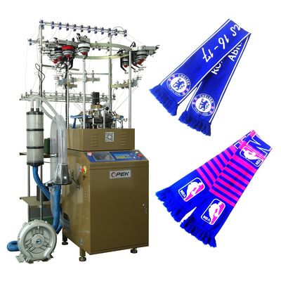 Producción de bufandas personalizables OPEK Maquina de punto Beanies con 144-400 agujas