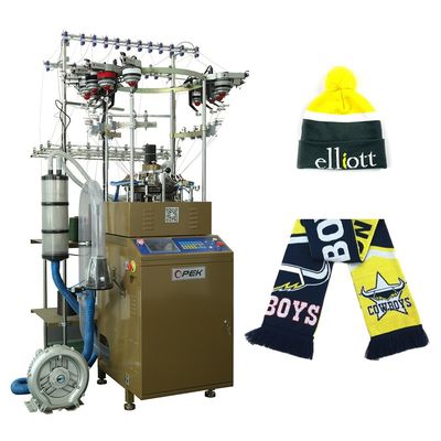 800 pcs/día Producción OPEK Máquina automática para hacer bufandas Jacquard para tiendas de ropa