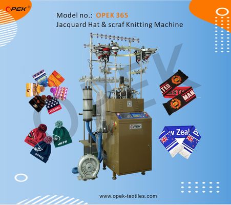 Máquina con tapa OPEK para sombreros y bufandas de punto con capacidad de 350 kg Método de punto único