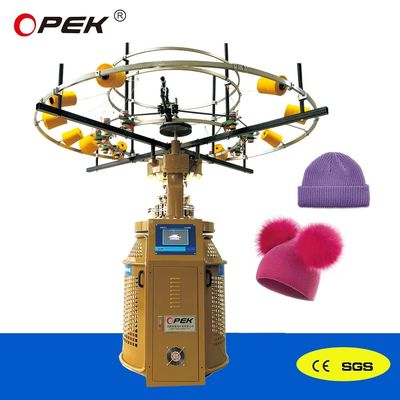 1.5W máquina de tejer para 1X1 2X1 2X2 Producción de gorro de costillas / manguito en el diseño del gorro del camionero