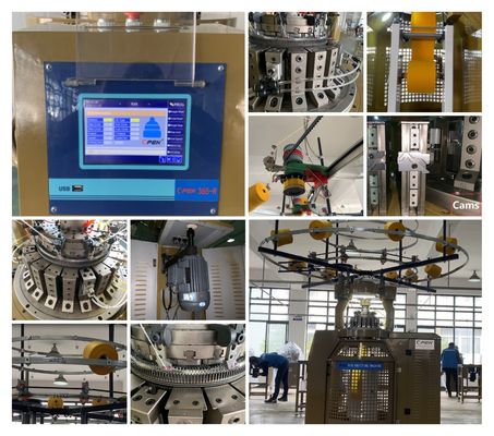 Máquina de tejido circular Mayer con lubricación profesional y automática
