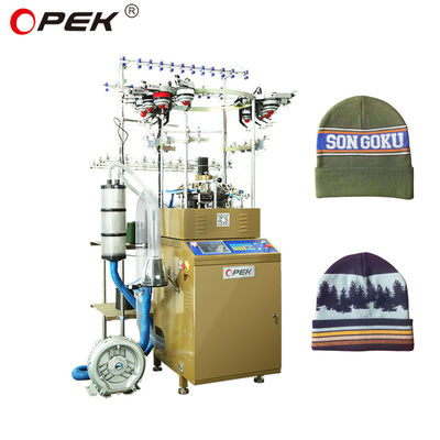Máquina de tejido de gorra y bufanda de alta calidad OPEK 365 con control completamente computarizado