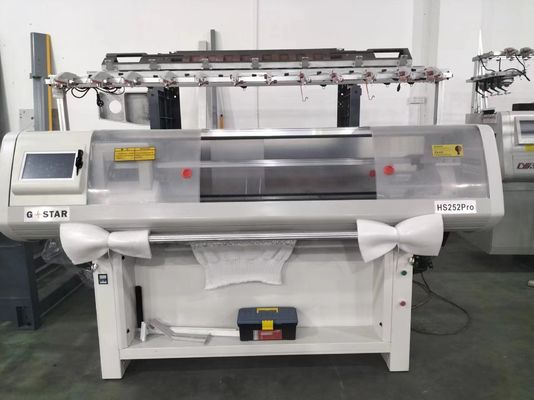 52 pulgadas de ancho de tejido de doble sistema suéter plano máquina de tejido con función automática