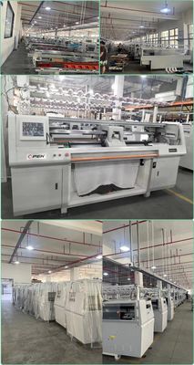 52 pulgadas de ancho de tejido de doble sistema suéter plano máquina de tejido con función automática