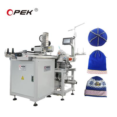 OPEK-300HS Máquina automática de coser sombreros Operación computarizada Configuración de cama plana