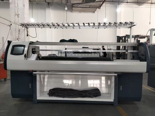 Velocidad 3.5G Máquina de tejido de suéter de sistema doble Jacquard en 2500 * 850 * 1600mm Tamaño