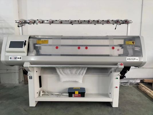 16GG Máquina de tejido de Jacquard totalmente plana Sistema doble de 52 pulgadas para una alta producción