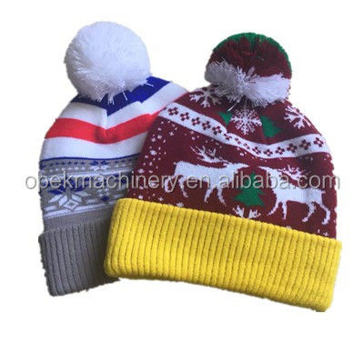 Máquina de tejido de gorros y gorras circulares de grado profesional para empresa de publicidad