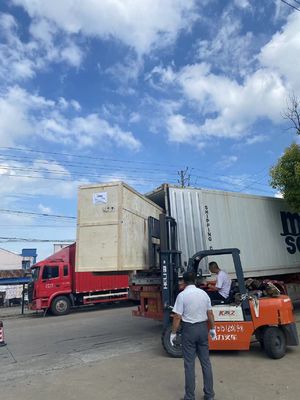 3765*900*1440MM Máquina de punto de doble cuello de transporte de sistema único Ventas 14g 16g
