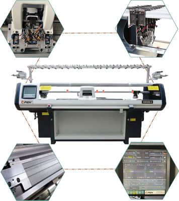 Máquina de tejido de suéter computarizada con velocidad de 1,6 m/s y capacidad de Jacquard
