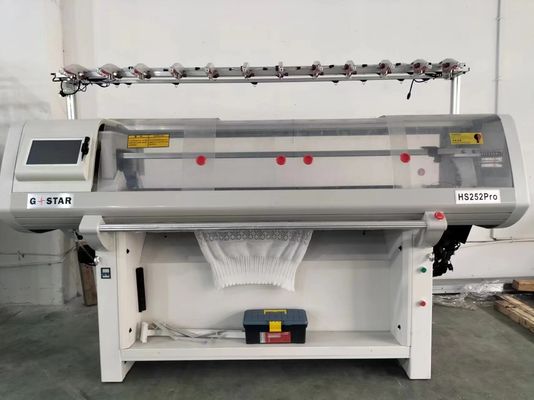 12G 14G 16G Máquina de tejido de suéter de cuello jacquard de doble sistema para carga de 650 kg