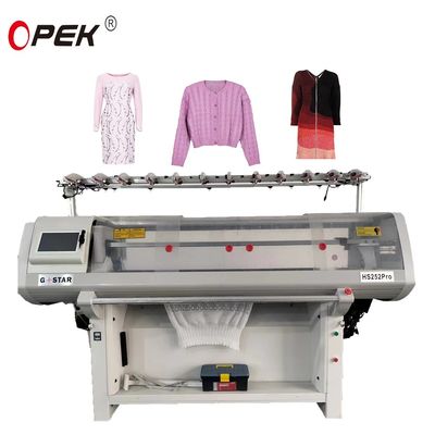 Suéter de punto Jacquard para máquina de punto plana computarizada de la planta de fabricación