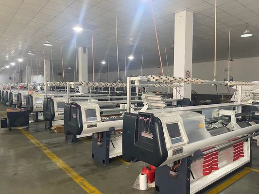 Suéter de punto Jacquard para máquina de punto plana computarizada de la planta de fabricación