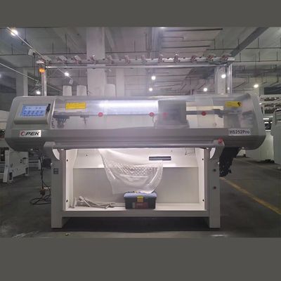 Método automático de doble punto Máquina de punto de suéter plano para la producción de sombreros