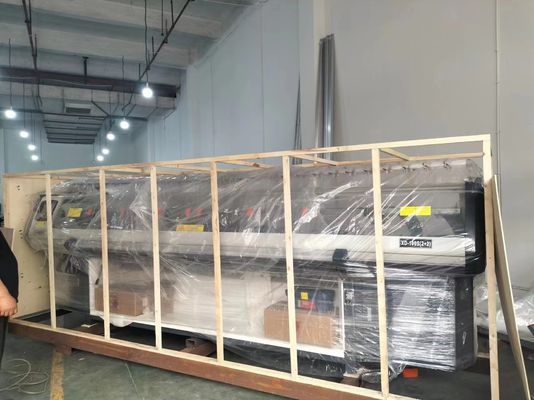 Máquina de punto plana de 80 pulgadas para bajo costo de mantenimiento y doble cuello de transporte