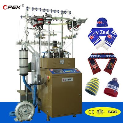 Máquina de tejido circular 144-400 agujas para bufanda y sombrero personalizables por ingeniero OPEK