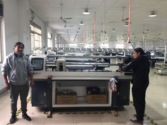 900 KG Máquina de punto de alta velocidad de sistema único de camiseta de polo de cuello suéter y manguito