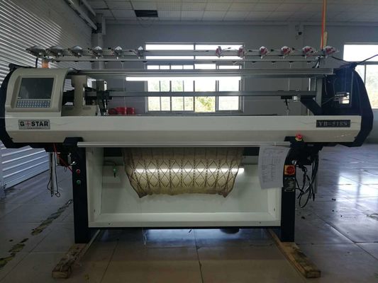 Máquina de tejido de tejido plano totalmente jacquard con sistema único de un solo carro y computarizado