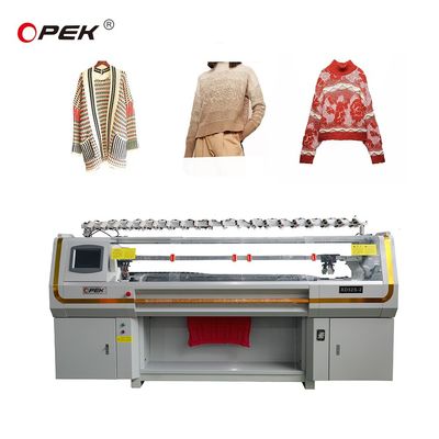Máquina de punto de sudaderas de tejido de cachemira plana computarizada de 52 pulgadas