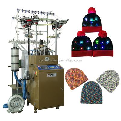 Máquina de tejido de gorras y sombreros computarizada OPEK365 con certificación ETL