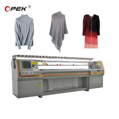 Máquina de tejido de suéter Jacquard automática de 3 sistemas de 80 pulgadas con requisitos del cliente