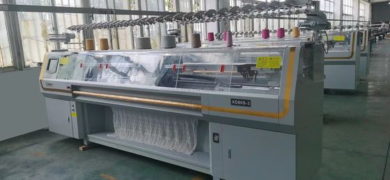 Máquina de tejido de suéter Jacquard automática de 3 sistemas de 80 pulgadas con requisitos del cliente