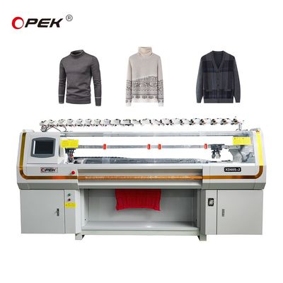 OPEK Full Jacquard de alta velocidad Cuatro sistema suéter máquina de punto suéter de función