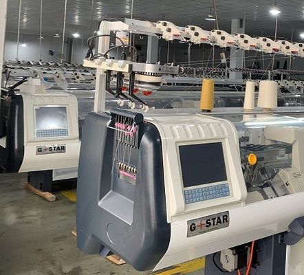 OPEK Full Jacquard de alta velocidad Cuatro sistema suéter máquina de punto suéter de función