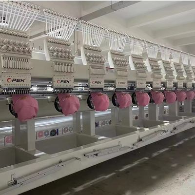 652*150cm Tamaño de la mesa de trabajo Tajima 12 cabeza máquina de bordado para sombreros y prendas terminadas