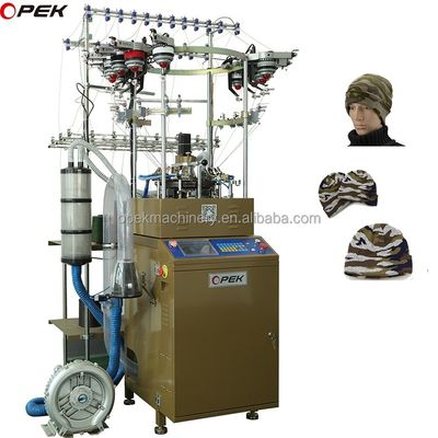 Máquina de tejido circular totalmente automática sin costuras para ropa de cabeza de tubo
