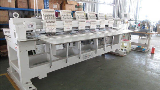 6 cabezas 1200 rpm Máquina de bordado computarizada con gancho rotativo KOBAN y controlador de tapa