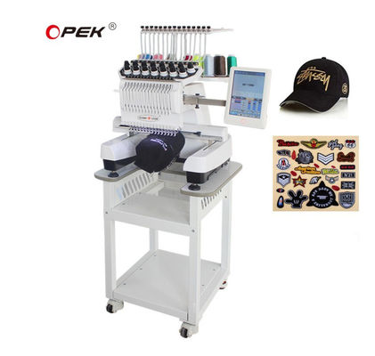 Opek Single Head 12/15 Agujas Capa de computadora Máquina de bordado casero para alfombras y jeans