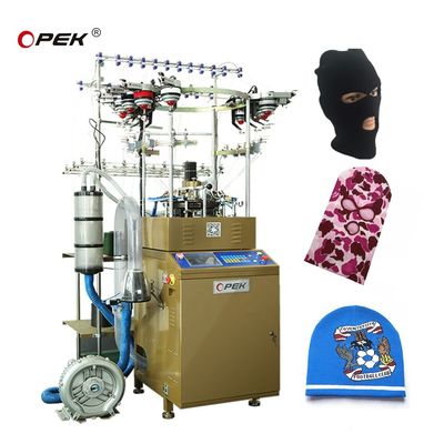1 W OPEK Alta Velocidad Jacquard Hat Maquinaria de punto de lubricación automática para un funcionamiento sin fisuras