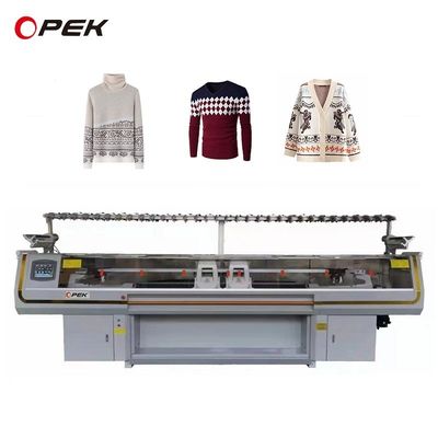 Máquina de tejido plana computarizada para suéteres de jacquard de 2,5 gramos