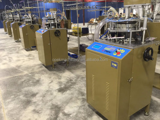 Máquina de tejido circular pequeña para la producción de sombreros circulares