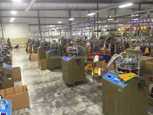 Máquina de tejido circular pequeña para la producción de sombreros circulares