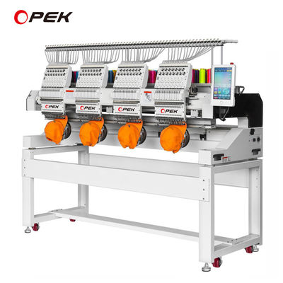 precisión Cambio automático de color y recortador Máquina de bordado por ordenador con 4 cabezas